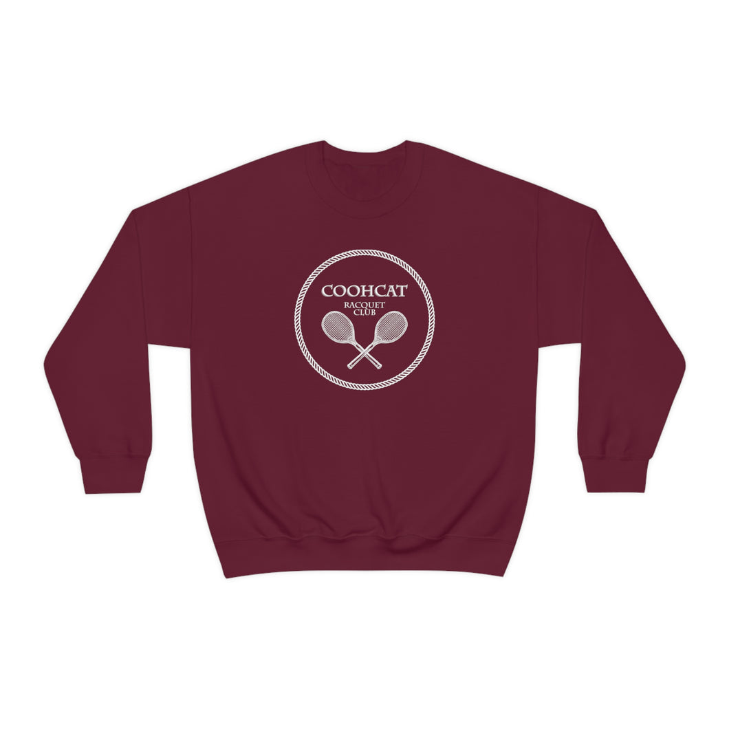 COOHCAT RACQUET CLUB Crewneck Sweatshirt